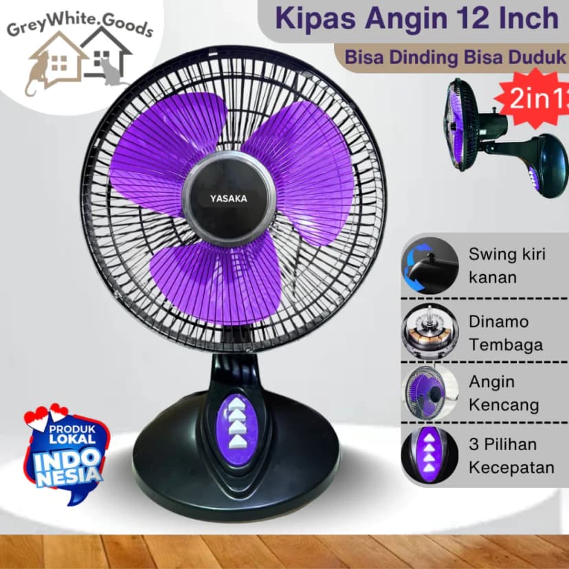 DIVEBLUES kipas mini portable angin Kipas Lipat Portable Digital Display High-speed